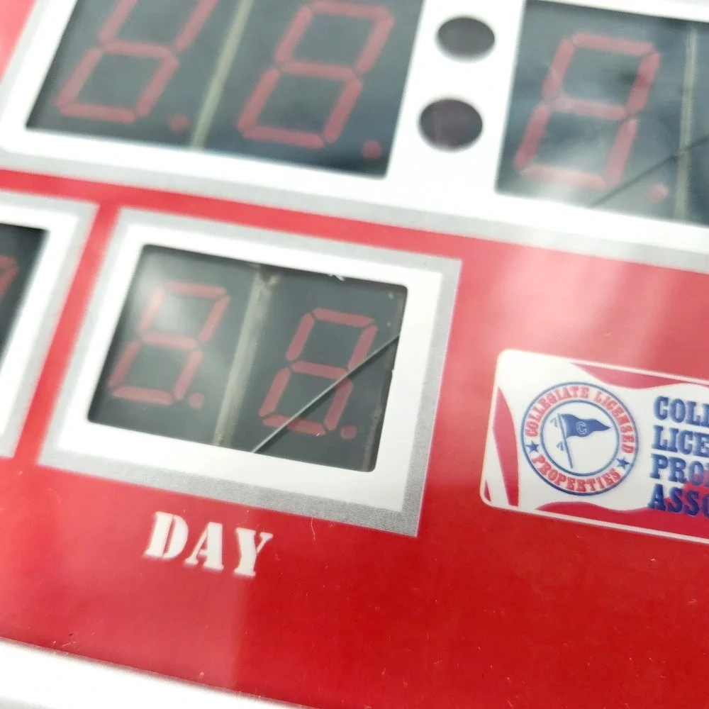 Ohio State Buckeyes Digital Scoreboard Alarm Clock Date Time & Temp Tested Works